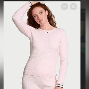 Women's Light Pink Thermal TOP